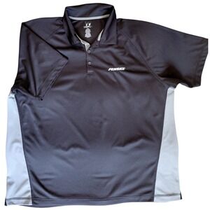 WearGuard Penske Mens 2XL Black Polo Shirt Mesh Side‎ Panels Workwear. A318
